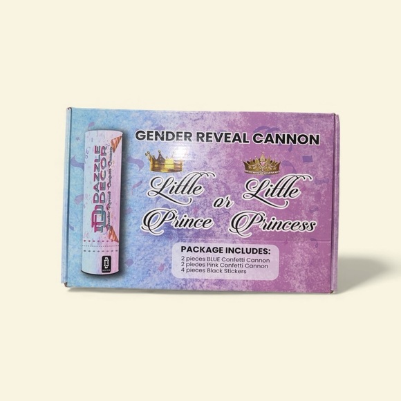 no brand Other - Gender Reveal Cannon - Blue and Pink​